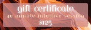 Psychic Reading Gift Certificate Online